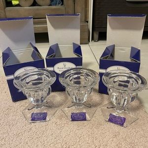 3 Royal Doultin Fine Crystal Concord Chandelier